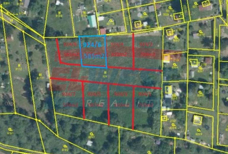 585 m2 POZEMKU K VÝSTAVBĚ V SUŠICI