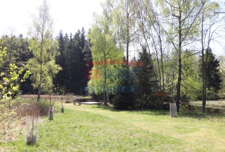 PRODEJ DOMU NA ŠUMAVĚ NA SAMOTĚ U LESA S VLASTNÍM RYBNÍKEM A ROZLEHLÝM POZEMKEM