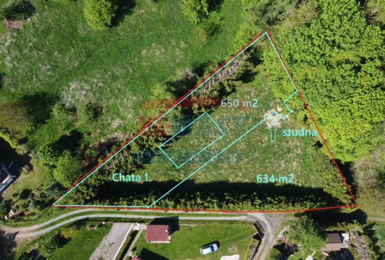 POZEMEK 1284 M2 K VÝSTAVBĚ 2 REKREAČNÍCH DOMŮ V SUŠICI POD KALICHEM