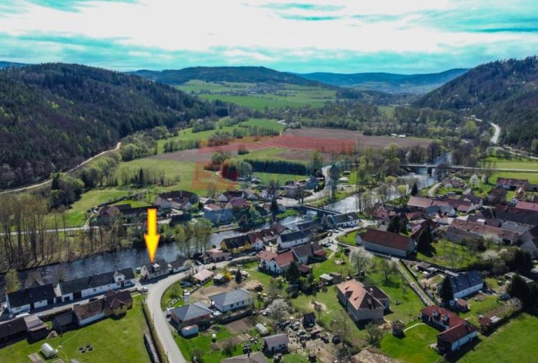 RODINNÝ DŮM - CHALUPA U ŘEKY OTAVY, ČEPICE U SUŠICE