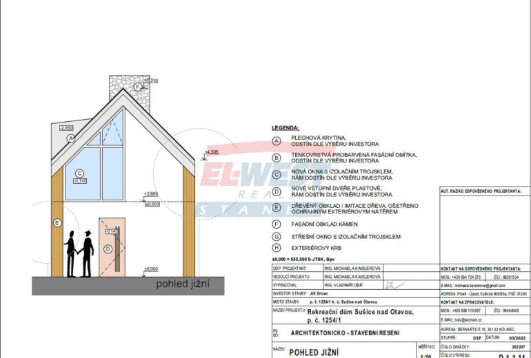 Prodej pozemku 650 m2 k výstavbě chaty v Sušici