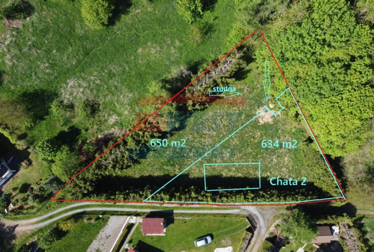 Prodej pozemku 650 m2 k výstavbě chaty v Sušici