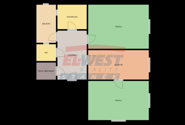 Prodej zděného bytu 2+1 (82m2) v Klatovech