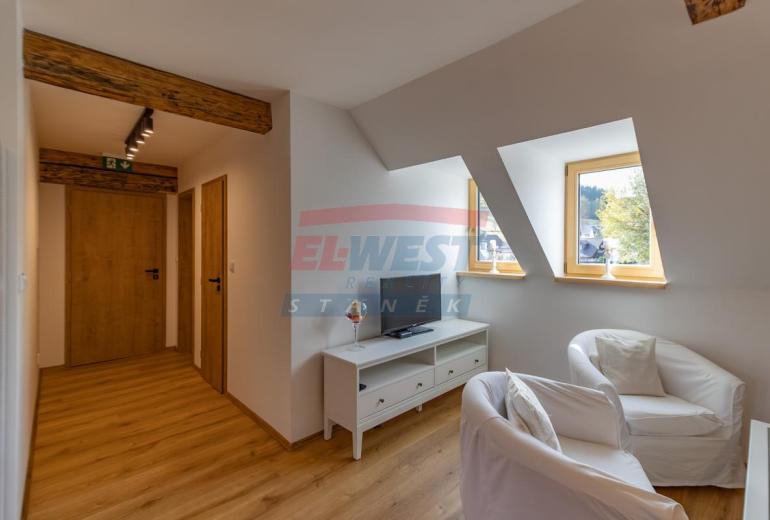 Prodej klimatizovaného apartmánu č.2  2+kk v Rezidenci Jiřičné u Sušice, Šumava