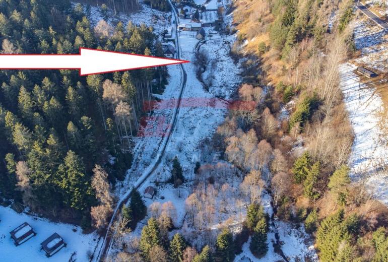 Prodej souboru pozemků 15 955 m2 s možností výstavby 2 objektů v Šimanově na Šumavě