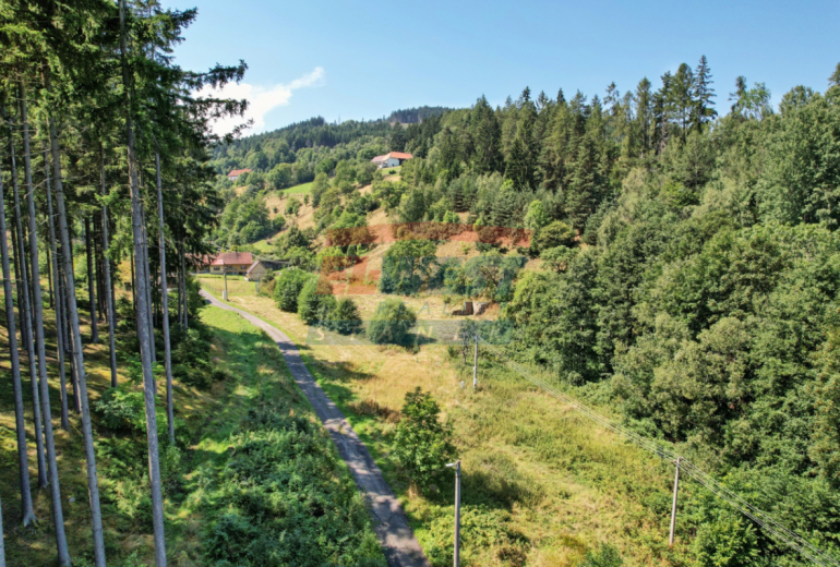 Prodej souboru pozemků 15 955 m2 s možností výstavby 2 objektů v Šimanově na Šumavě