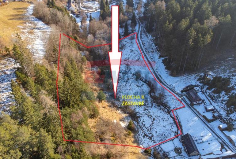 Prodej souboru pozemků 15 955 m2 s možností výstavby 2 objektů v Šimanově na Šumavě