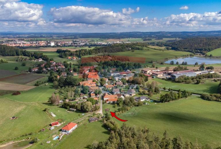 Prodej stavebního pozemku v Bobíně u Horažďovic