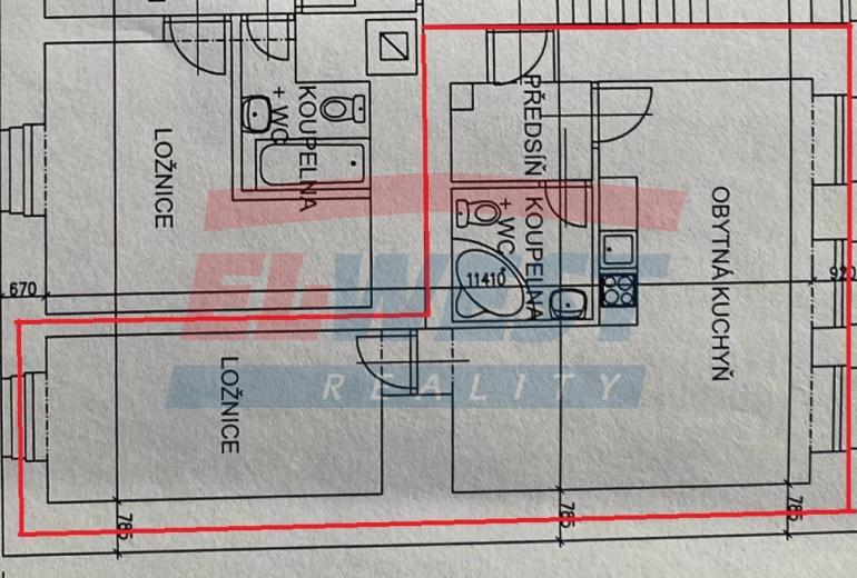 PRODEJ BYTU /APARTMÁNU 2+kk - 47 m2