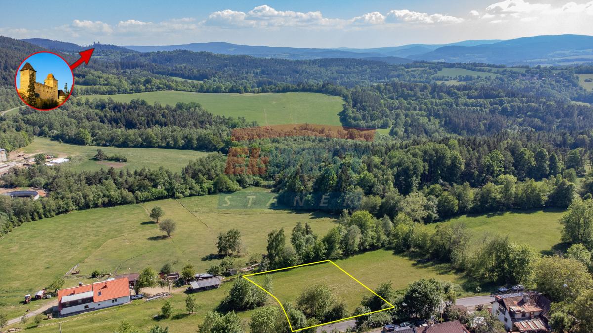 Stavební pozemek na Šumavě s výhledem na Kašperk